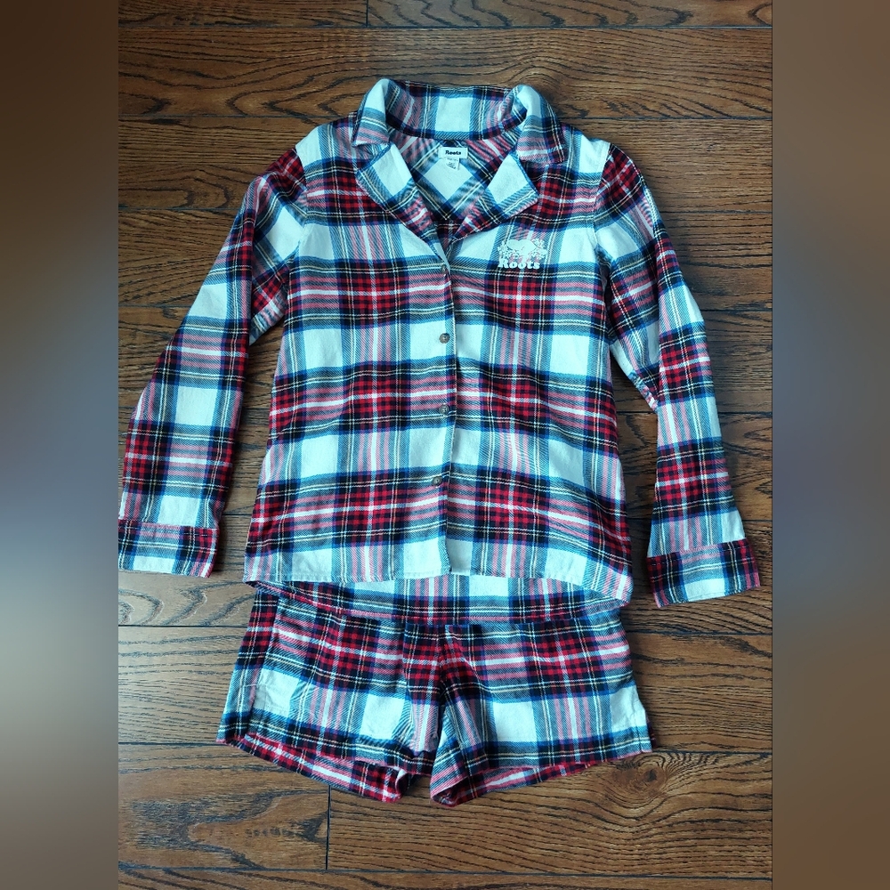 Roots PJ Set NWOT XXS - Picture 2 of 5